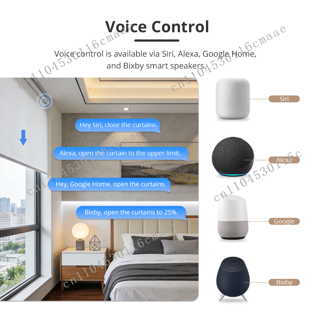 Home Office Google - Moteur de volet roulant rechargeable de