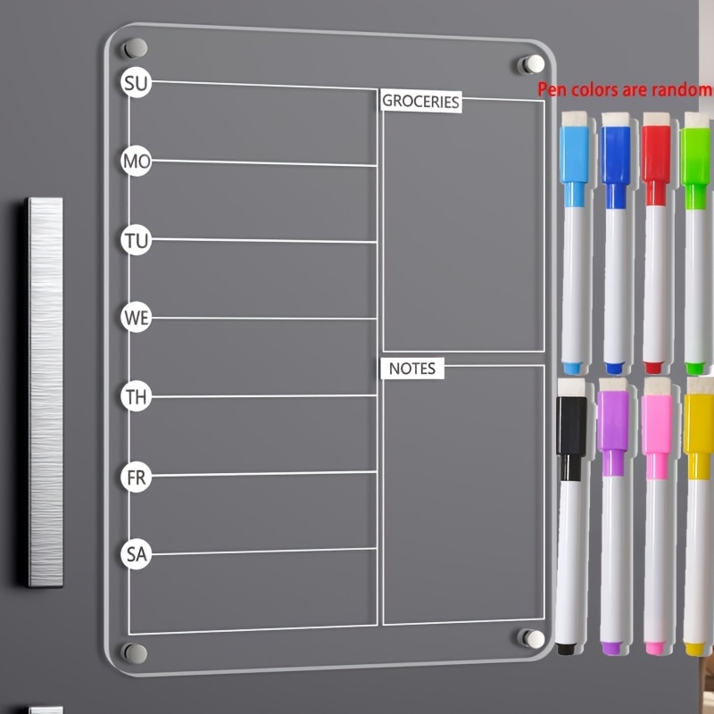 Magnetic Calendar Board - Tableau de planification des repas en