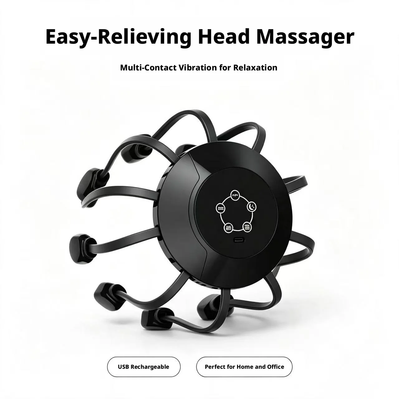 Home Office Head - Masseur portable sans fil à vibrations,