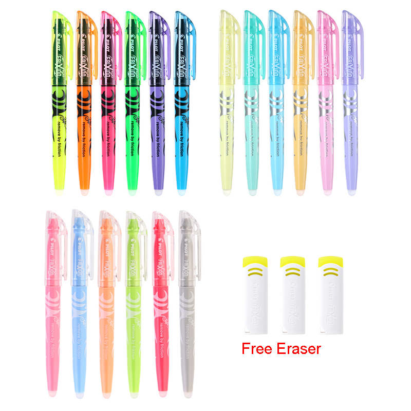 Pilot Pen Frixion - 6pcs Pilote SW-FL Frixion Effaçable Surligneur