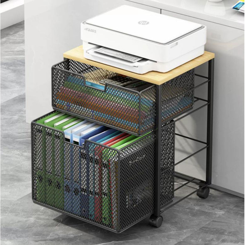 Rolling File Cart - Support d'imprimante à plusieurs niveaux, organisateur,