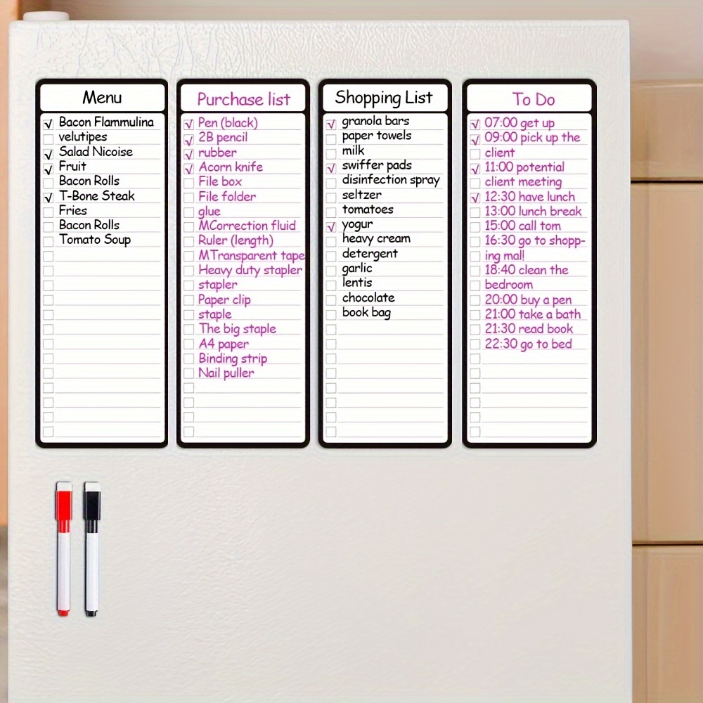 Magnetic Calendar Board - Tableau magnétique effaçable à sec 4