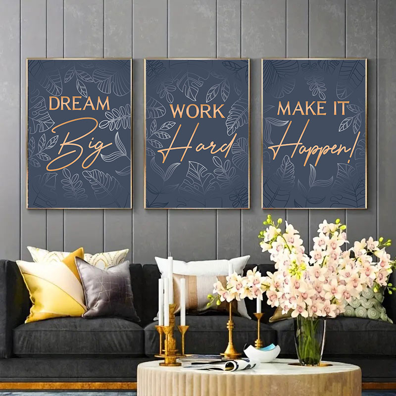Toile d'art avec citations ins - Home Office Room Inspiration avis et prix
