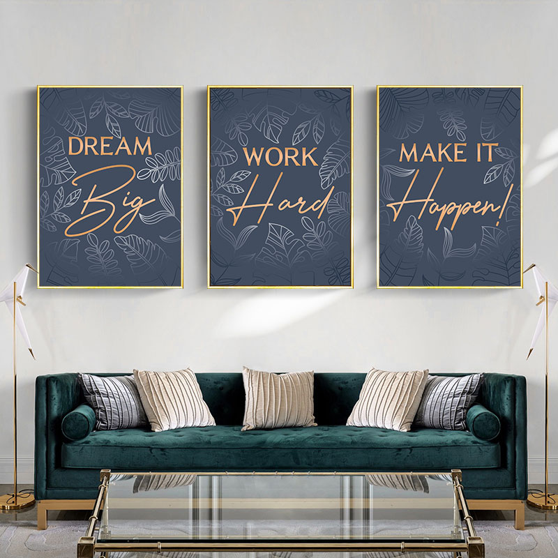 Toile d'art avec citations ins - Home Office Room Inspiration avis et prix
