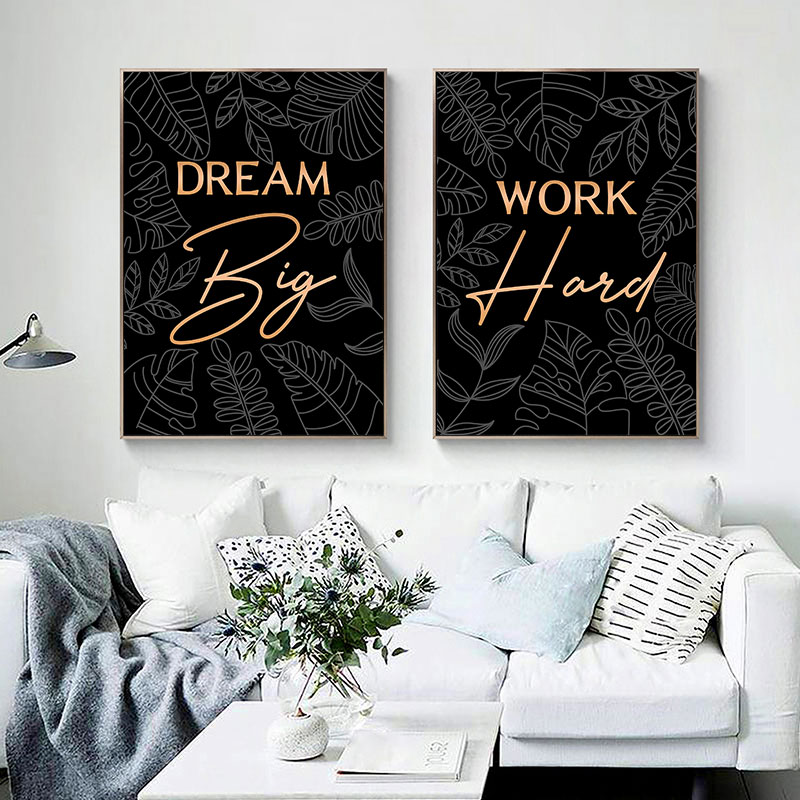 Toile d'art avec citations ins - Home Office Room Inspiration avis et prix