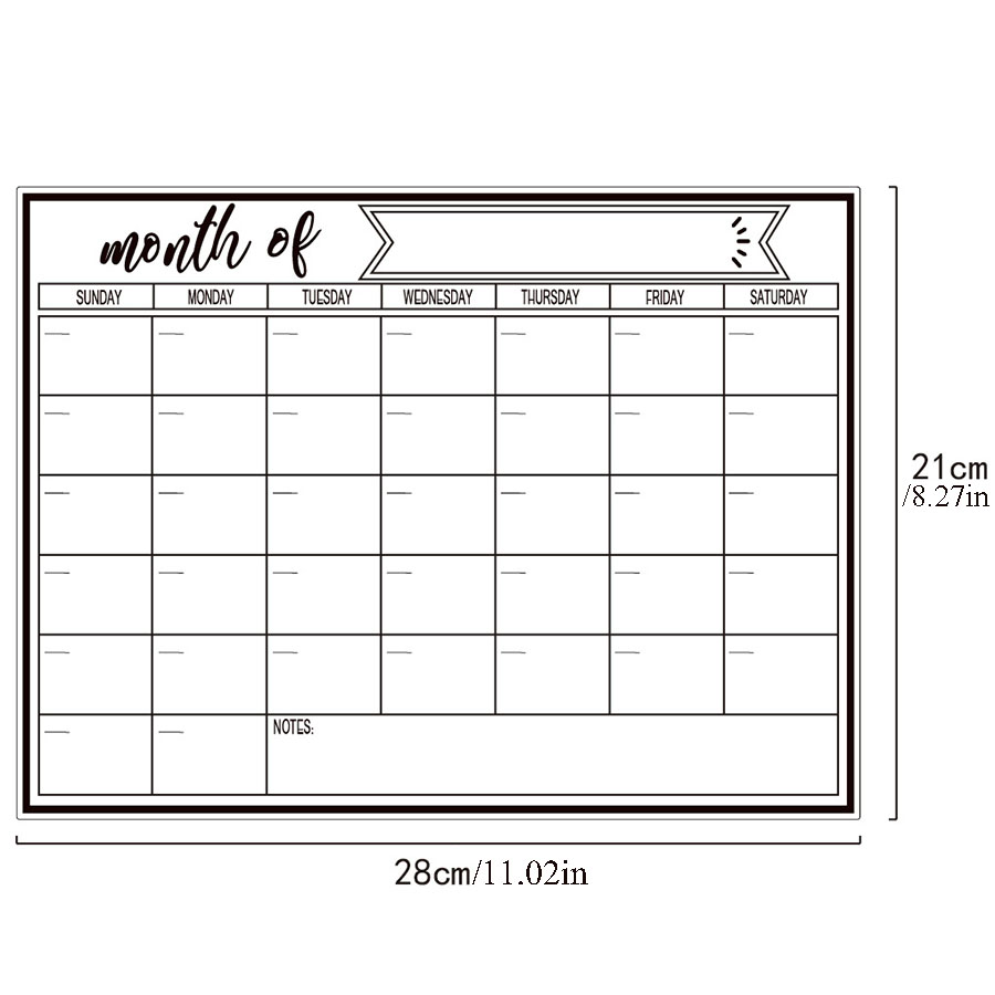 Autocollant magnétique pour ré - Magnetic Calendar Board avis et prix