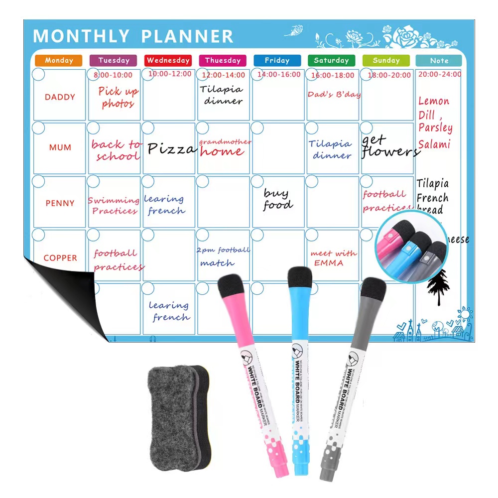 1 ensemble de calendrier magné - Magnetic Calendar Board avis et prix