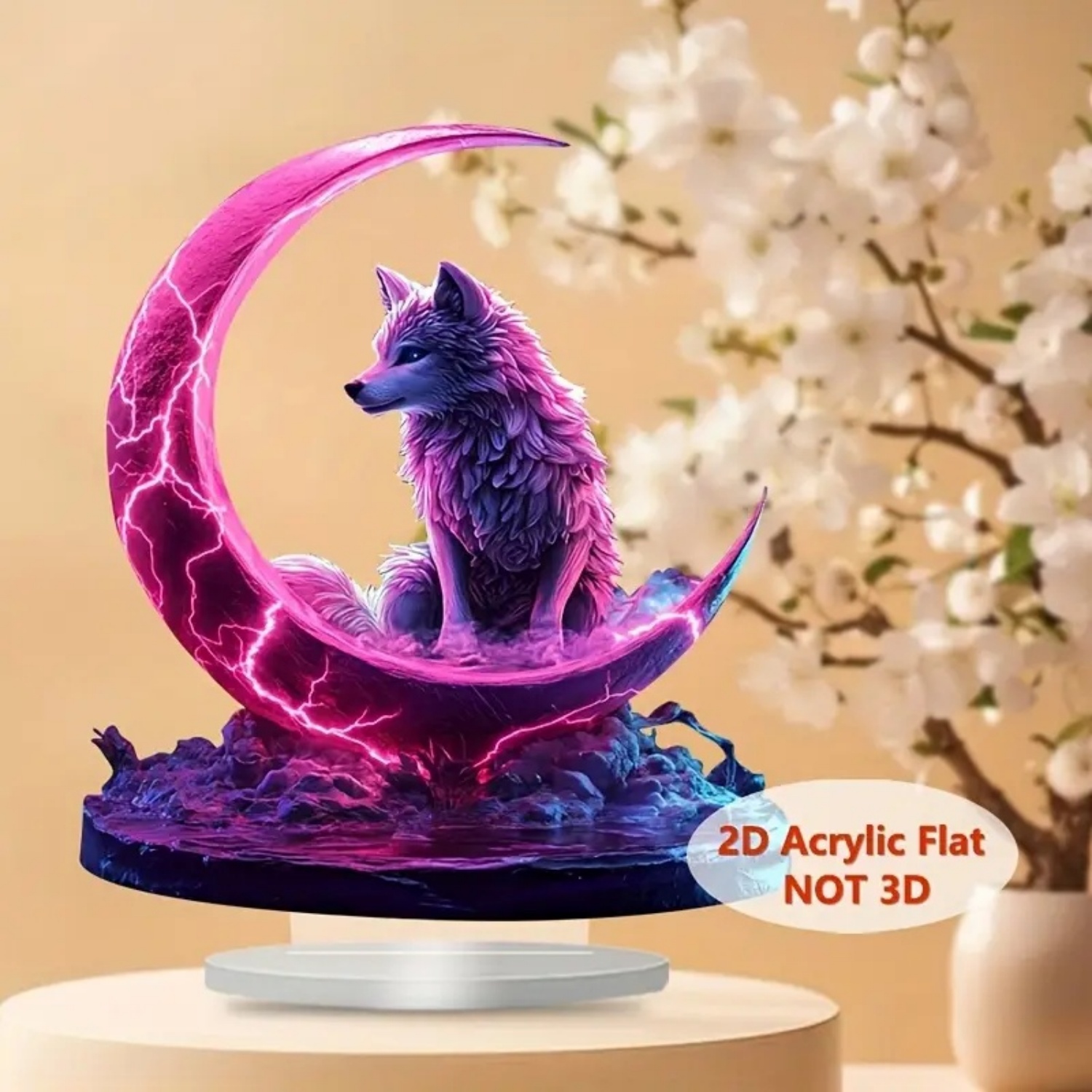 Statue de Loup Flamme, Figurin - Home Office Studio avis et prix