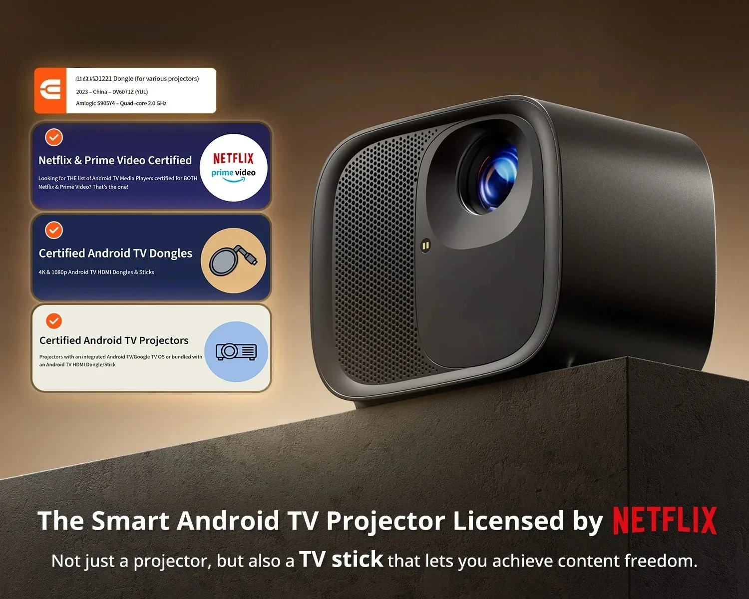 Projecteur Android 11 Portable - Home Office Google avis et prix