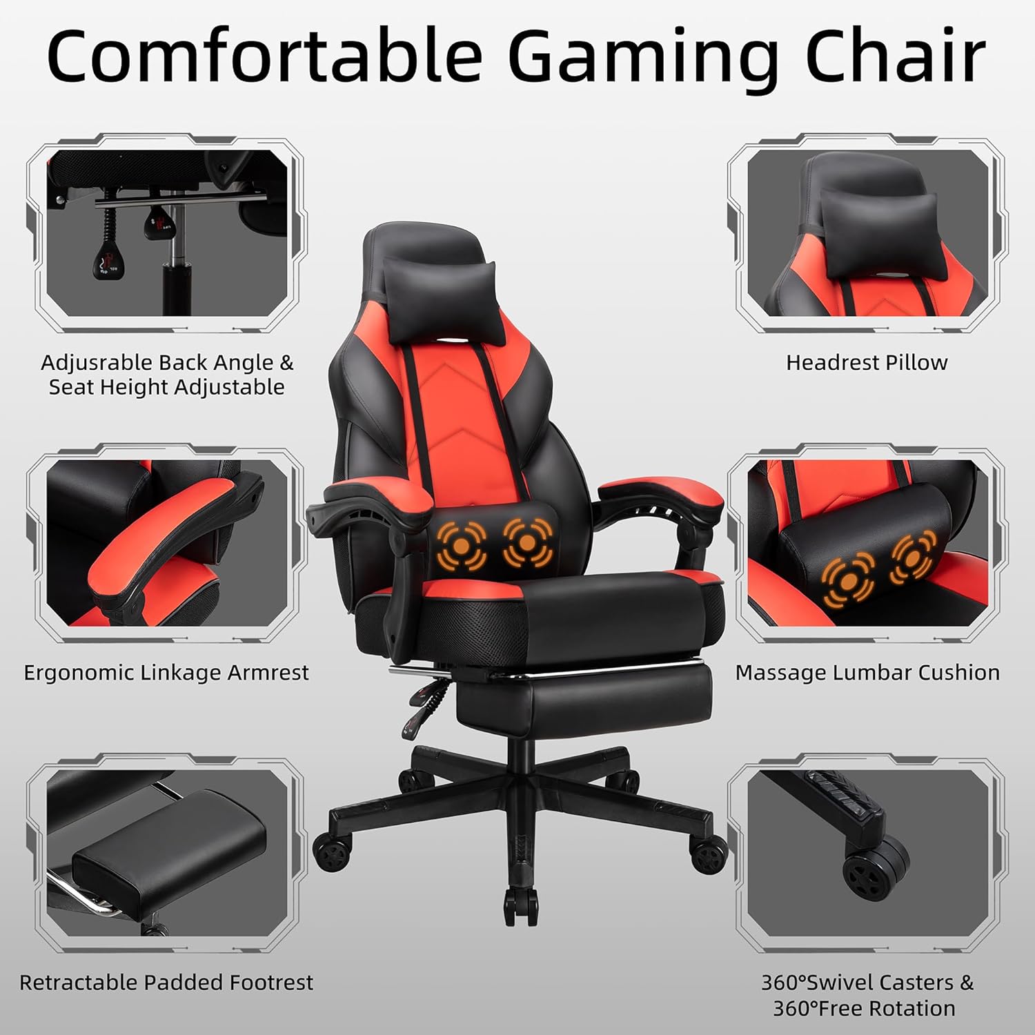 Chaise de jeu avec repose-pied - Home Office Design avis et prix