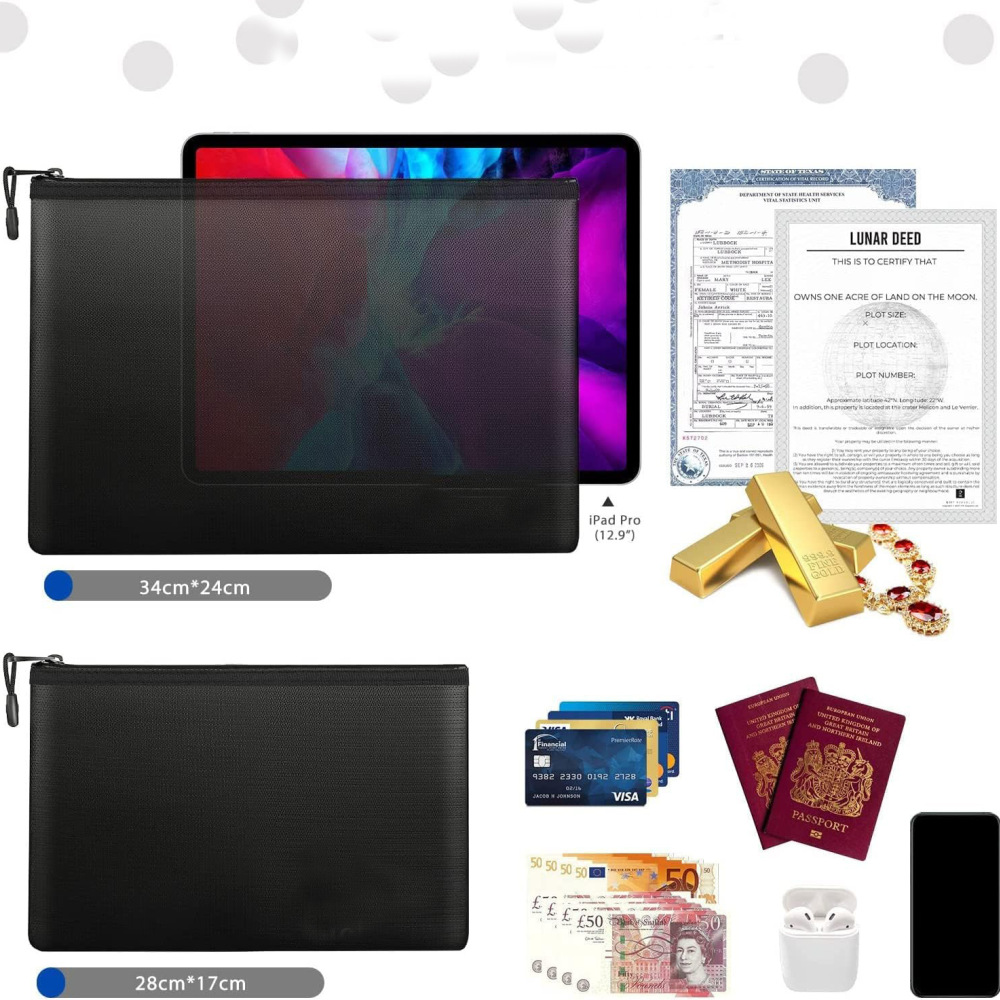 Sac à documents ignifuge, port - Home Office Passport avis et prix