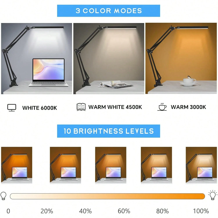Lampe de bureau LED pour la ma - Home Office Lamp avis et prix