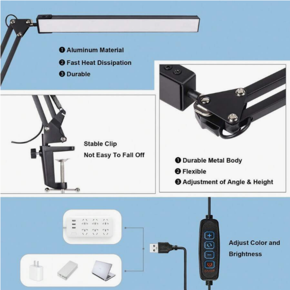 Lampe de bureau LED pour la ma - Home Office Lamp avis et prix