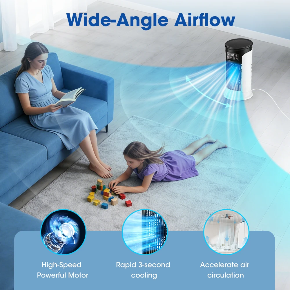 Ventilateur d'air portable 3 e - Home Office Gadgets avis et prix