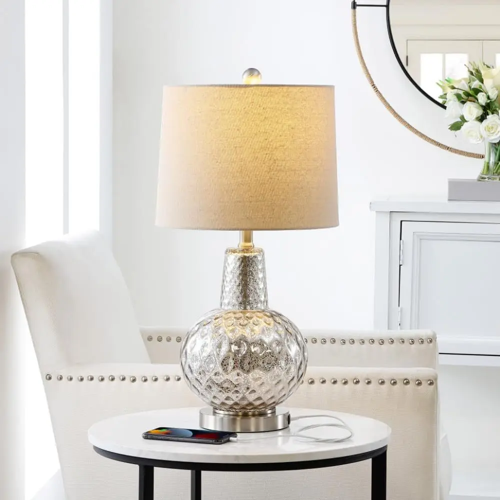 Lampe de table LED argentée/iv - Home Office Lamp avis et prix